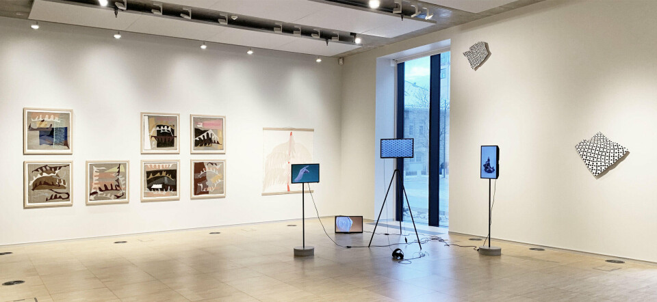 Installasjonsfoto av IRL på Stormen kunst i Bodø. Foto: Anne Silje Kolseth Installasjonsfoto av IRL på Stormen kunst i Bodø. Foto: Anne Silje Kolseth