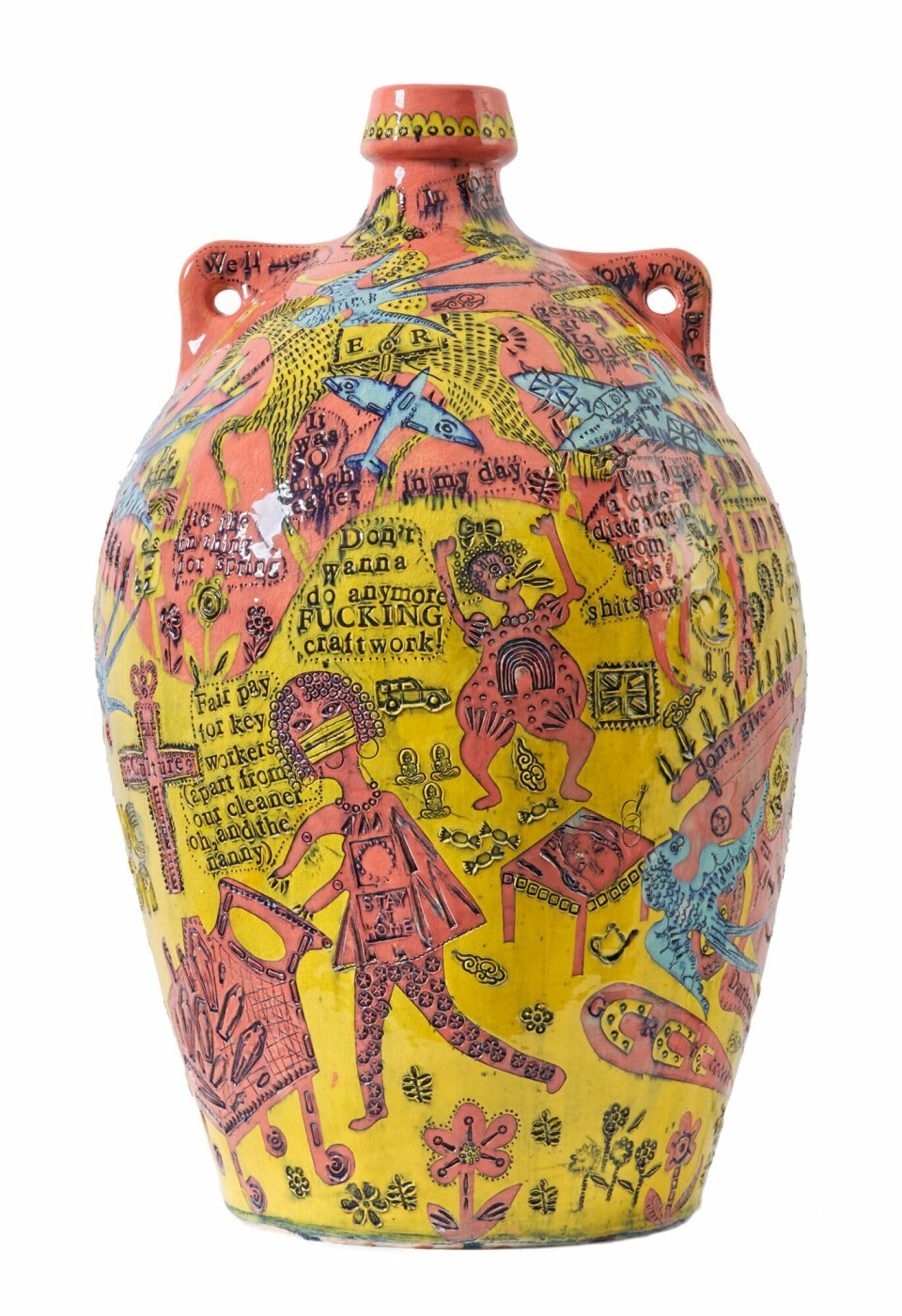 Grayson Perry, We Shall Catch it on the Beaches (2020) © Grayson Perry Courtesy the artist and Victoria Miro.