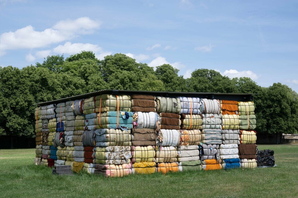 documenta fifteen: The Nest Collective, Return to sender (2022). Installation view, Karslwiese (Karlsaue) Kassel, June 14, 2022. Photo Nils Klinger