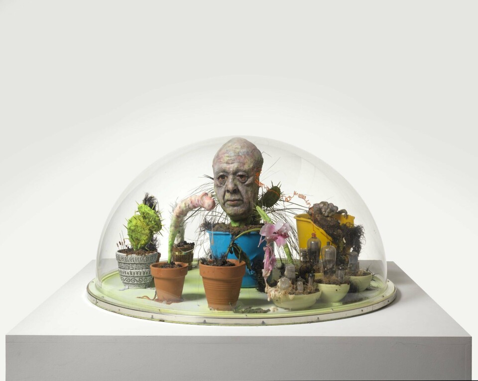 Tetsumi Kudo, Pollution - Cultivation - New Ecology (Portrait of Ionecso), 1971. Assemblage: Mixed mediaLouisiana Museum of Modern Art ©Tetsumi Kudo Adagp, Paris 2020 / VISDA Tetsumi Kudo, Pollution - Cultivation - New Ecology (Portrait of Ionecso), 1971. Assemblage: Mixed mediaLouisiana Museum of Modern Art ©Tetsumi Kudo Adagp, Paris 2020 / VISDA
