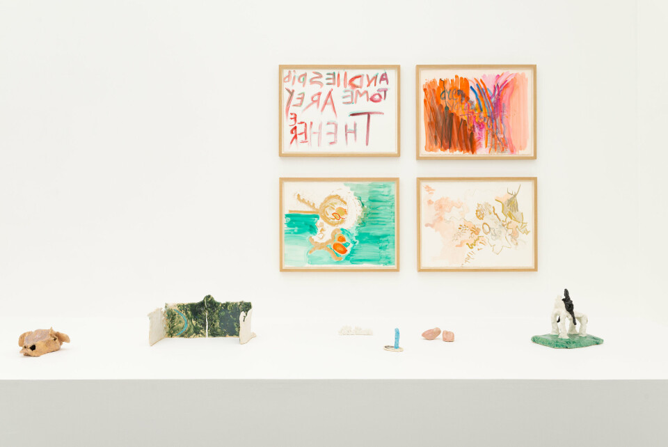 Installation view, Simone Fattal «Fix Your Gaze On Saturn’s Rings», Bergen Kunsthall, 2020. Photo: Thor Brødreskift Installation view, Simone Fattal «Fix Your Gaze On Saturn’s Rings», Bergen Kunsthall, 2020. Photo: Thor Brødreskift