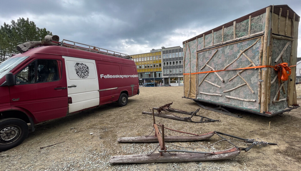 Bildet er fra juni 2018, da Girjegumpi oppstod og ble vist for første gang under festspillene i Nord-Norge.